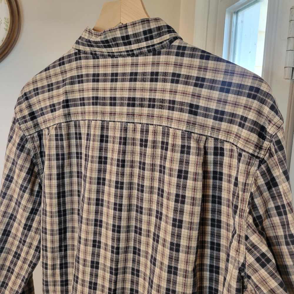 Vintage Carhartt Plaid Button Down Collared Longsleeve, Size Mens Large‎ - Picture 8 of 10
